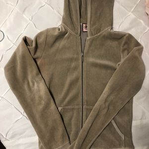 Juicy Couture zip-up fleece hoodie